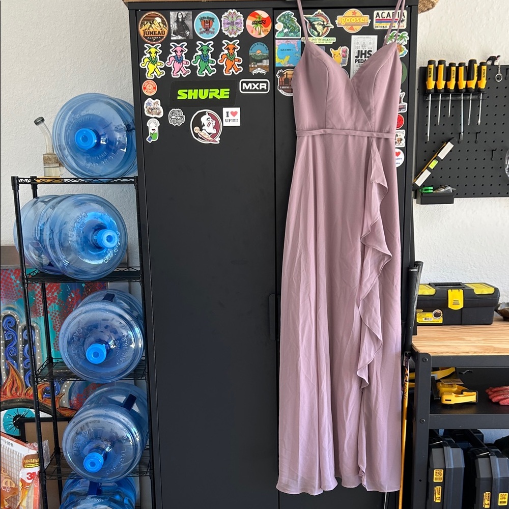 Azazie Elegant Mauve Dress